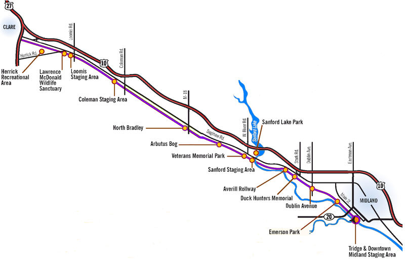 Pere Marquette State Rail Trail Surfacing Project Complete: Celebration 