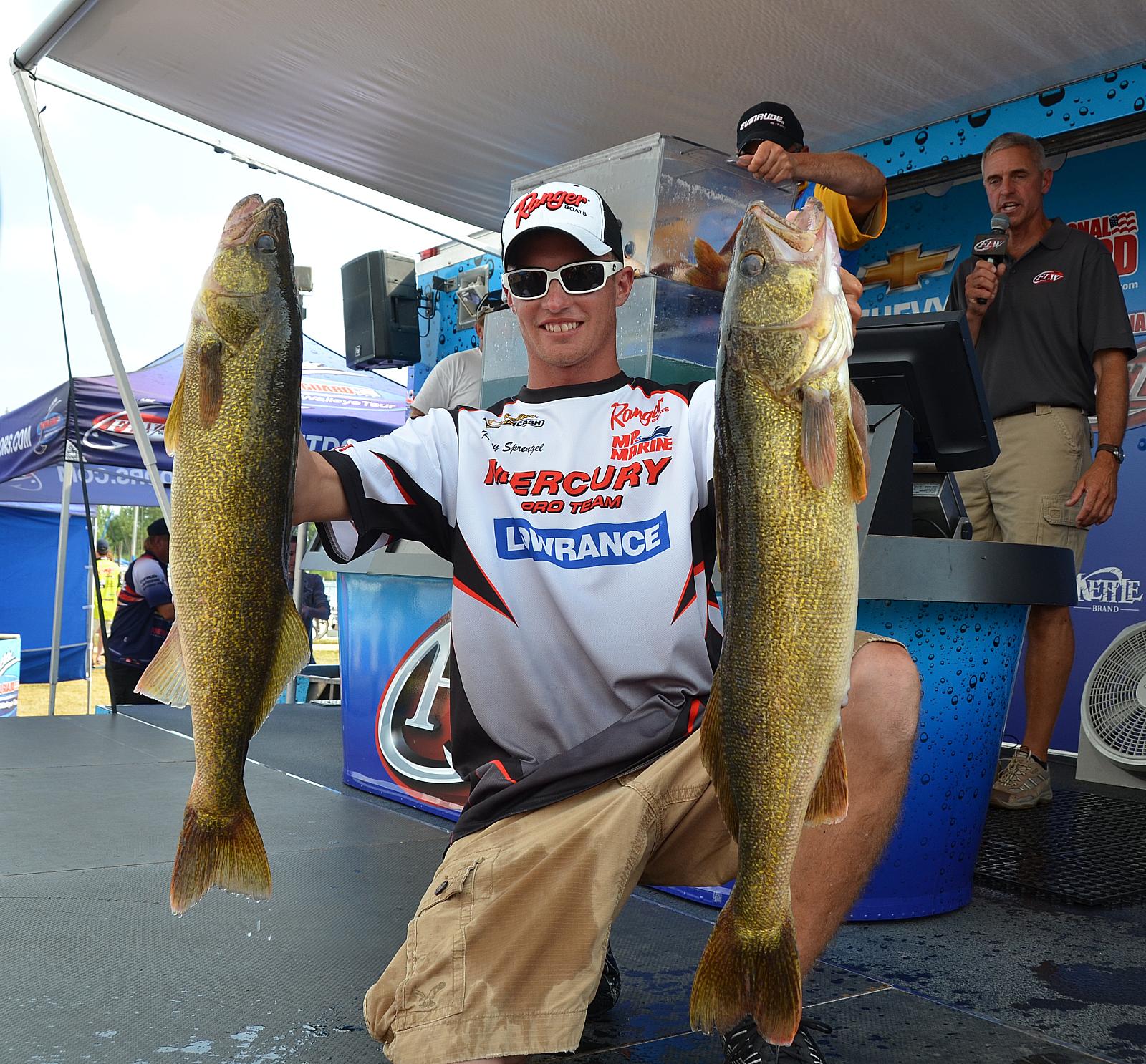 Sprengel Leads National Guard FLW Walleye Tour Event at Bays de Noc