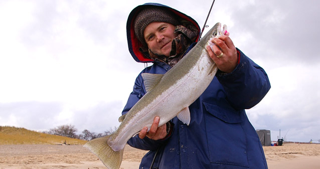 Manistee Cup Steelhead Surf Fishing Tournament Starts on