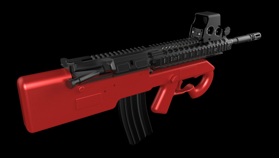 Designs for 3D-printable AR-15 Bullpup Lower Released.