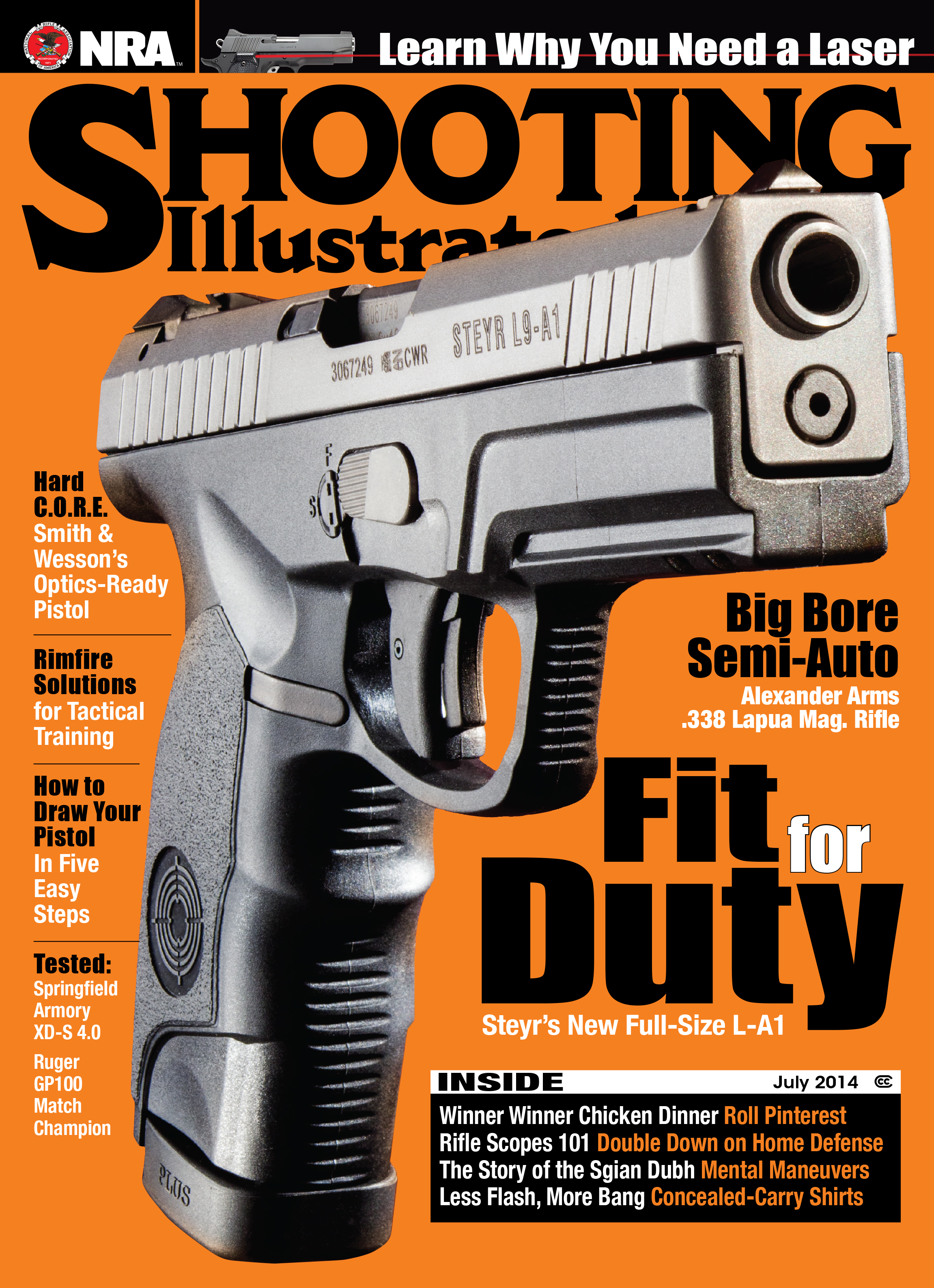 July Issue of Shooting Illustrated Covers Selfdefense with Handguns
