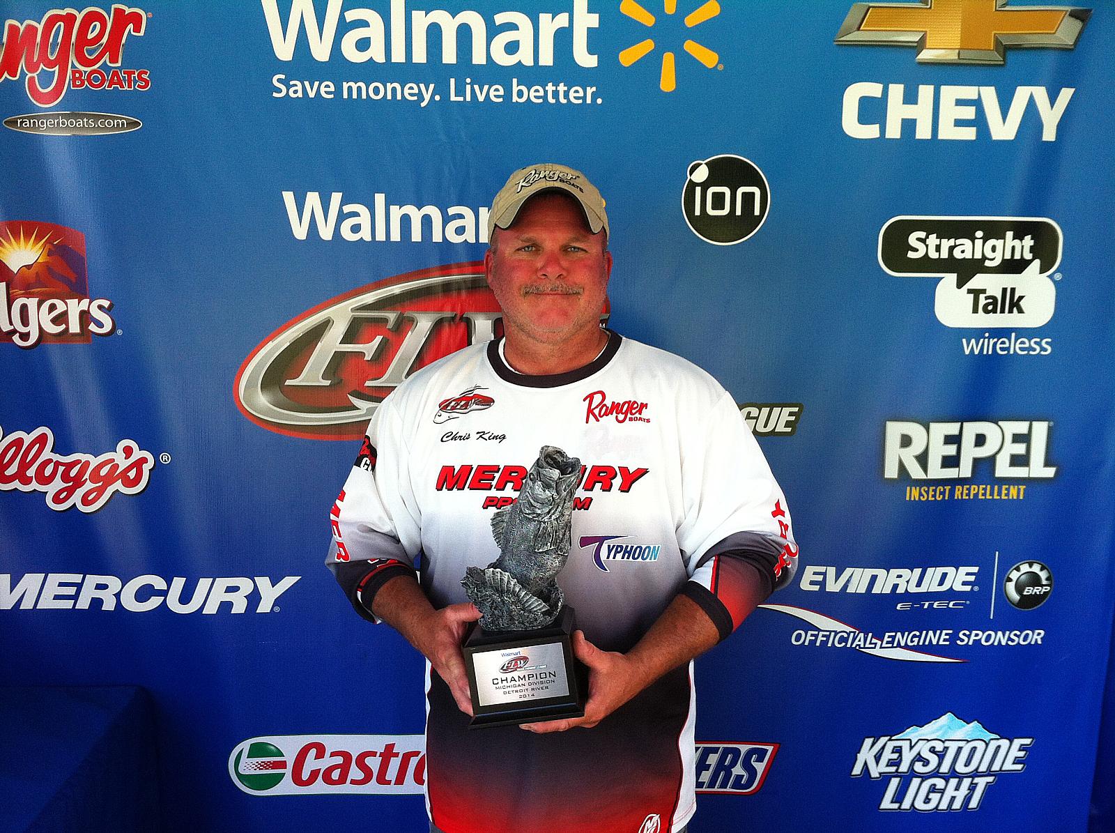 King Wins Walmart Bass Fishing League Michigan Division Event on the ...