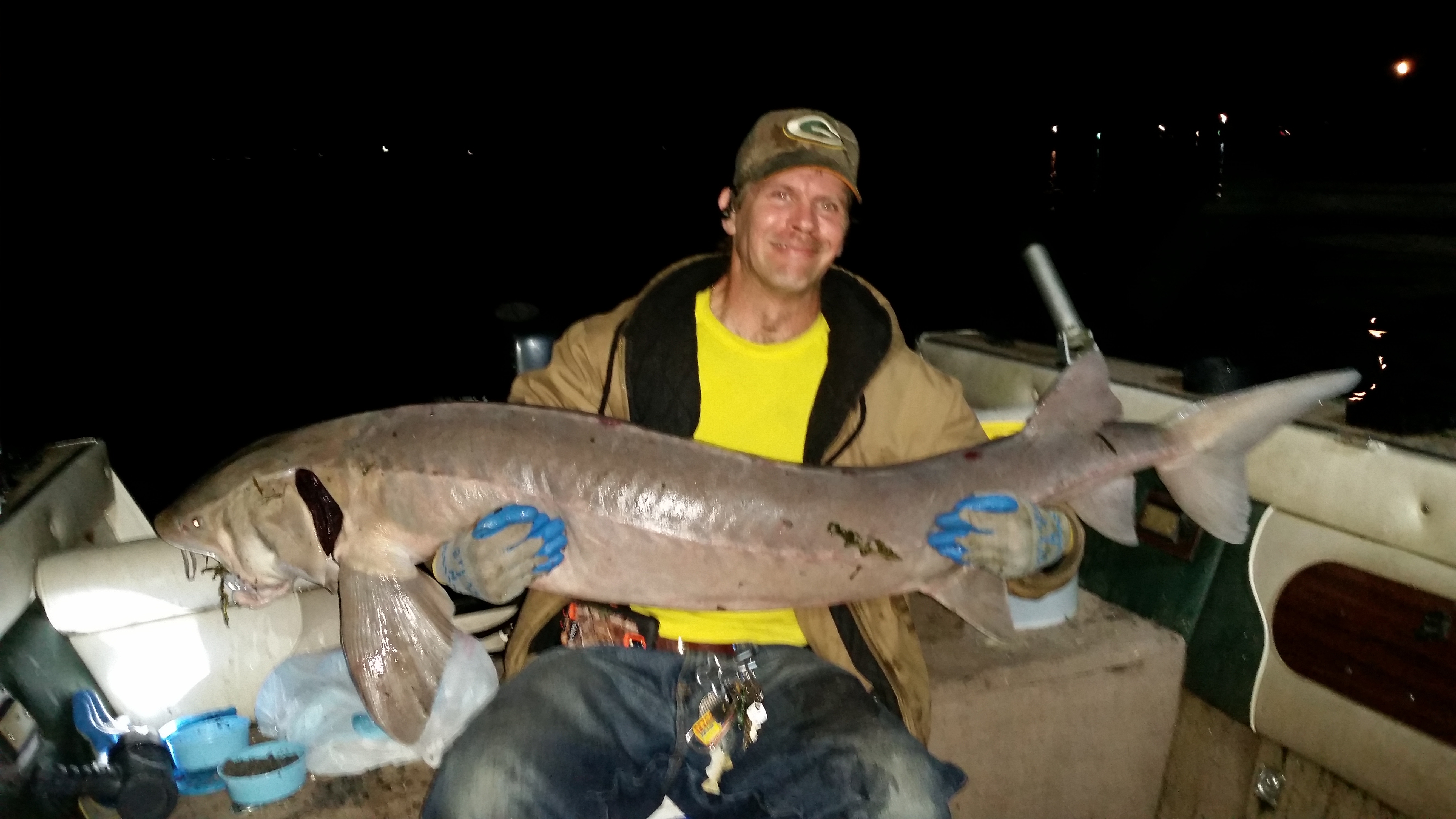 Sturgeon fishing the St. Clair River