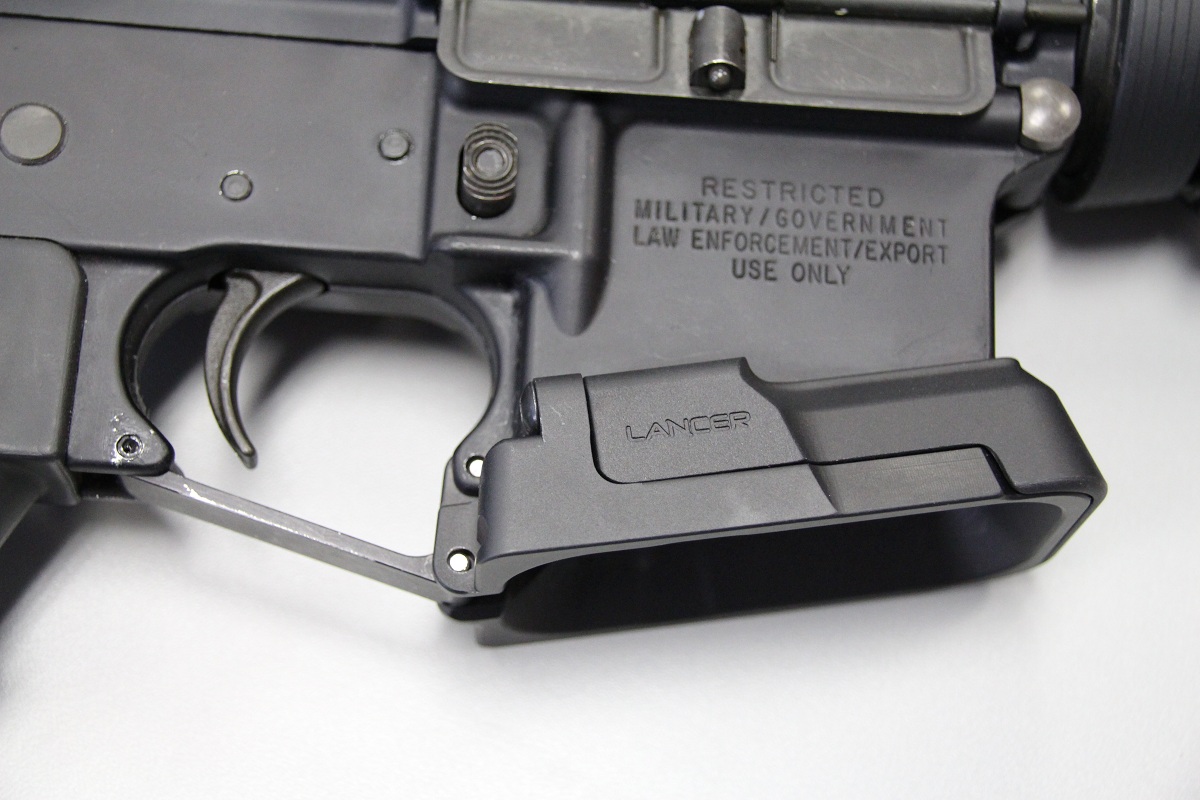 The Adaptive Magwell can be installed on just about any AR-15 in seconds. 