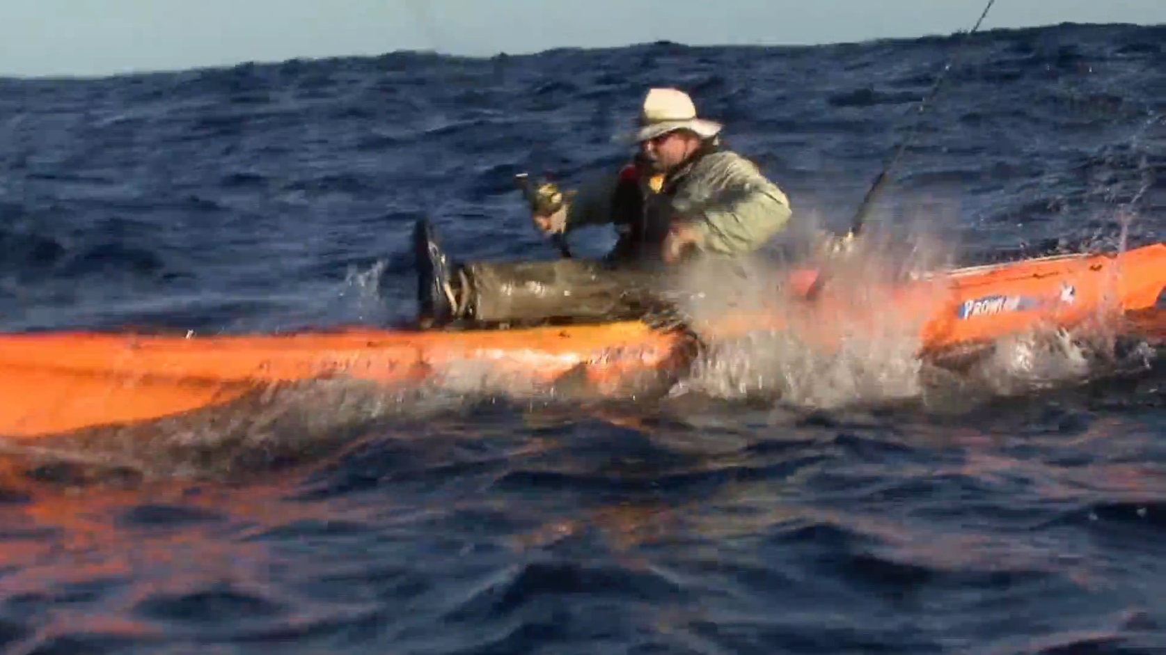 video: shark steals kayak angler's catch right out of his