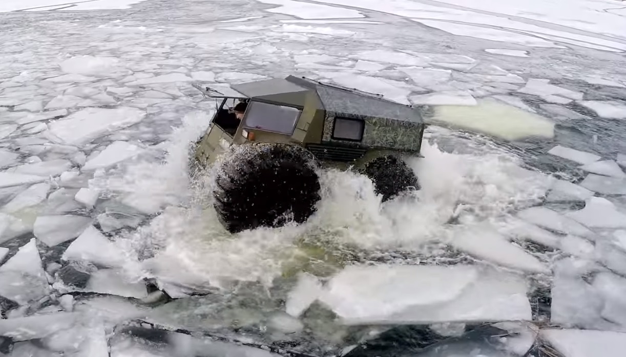 Video: Super-powered Russian ATV That Can "Walk" Across Broken Ice ...