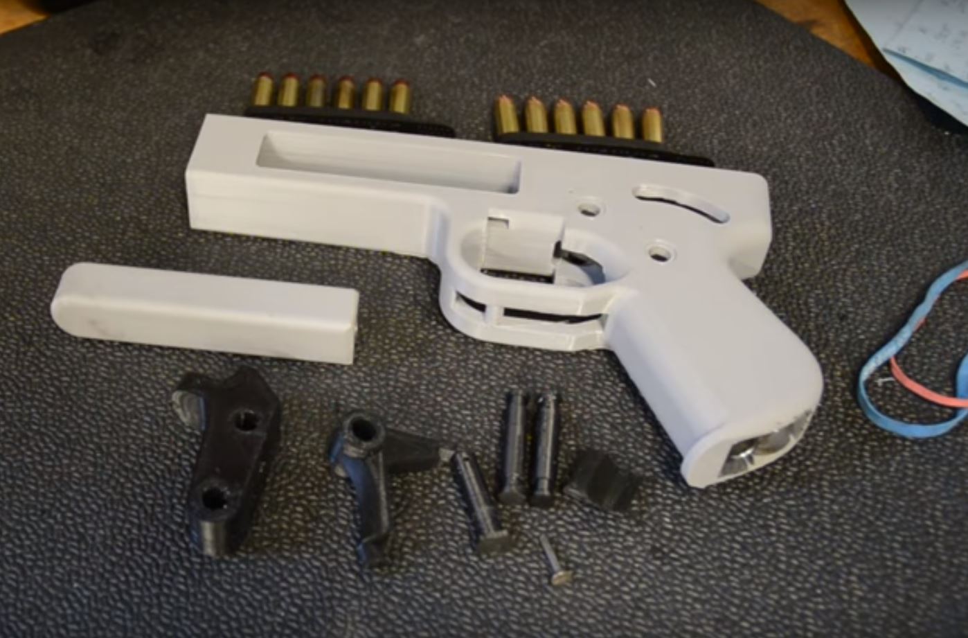 Video Shooting a 3D Printed .357 Magnum Handgun with a Plastic Barrel