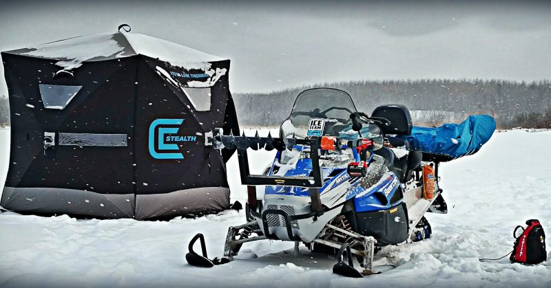 How to Set Up a Snowmobile for Ice FishingHow to Set Up a Snowmobile for Ice  Fishing