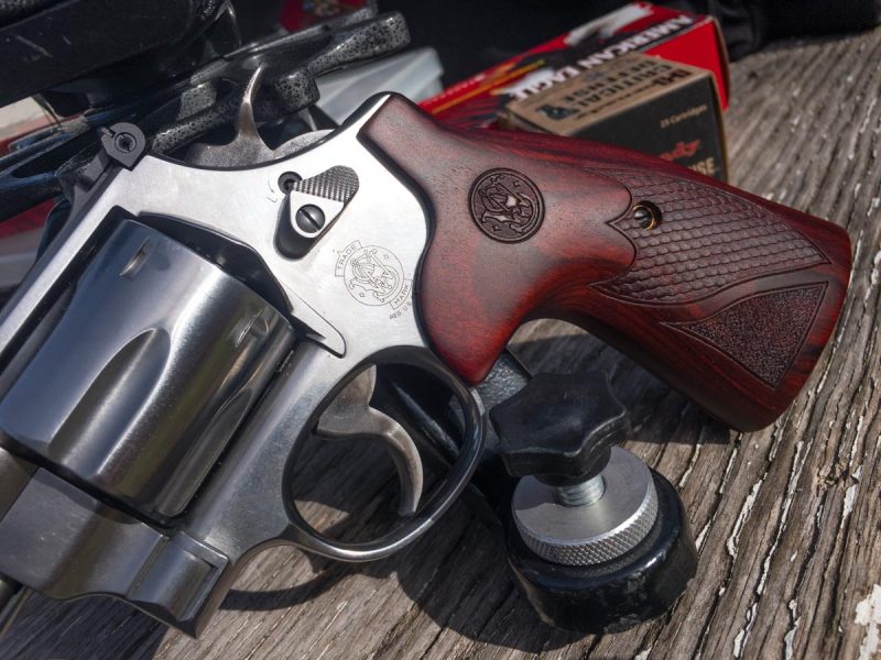 I loved the wood grips on this revolver. They feel as good as they look. 