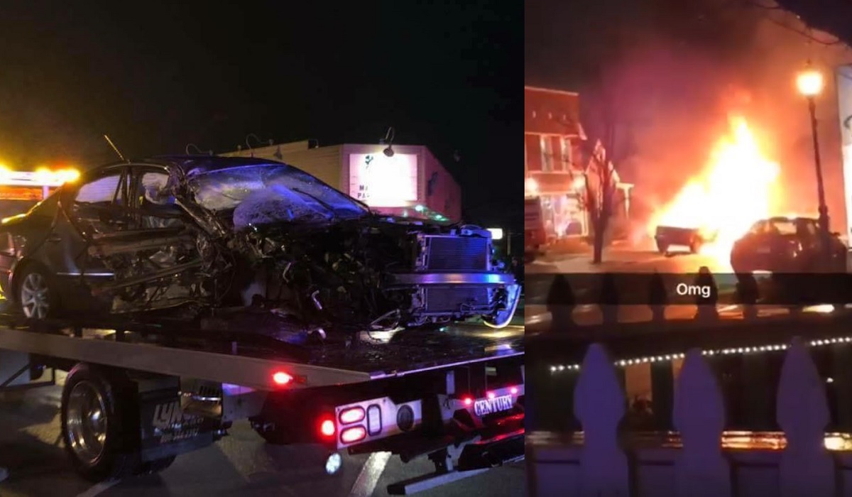 Video Alleged Drunk Driver Slams Into Gun Shop, Bursts Into Flames