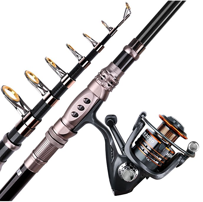 travel fishing rod and reel combo