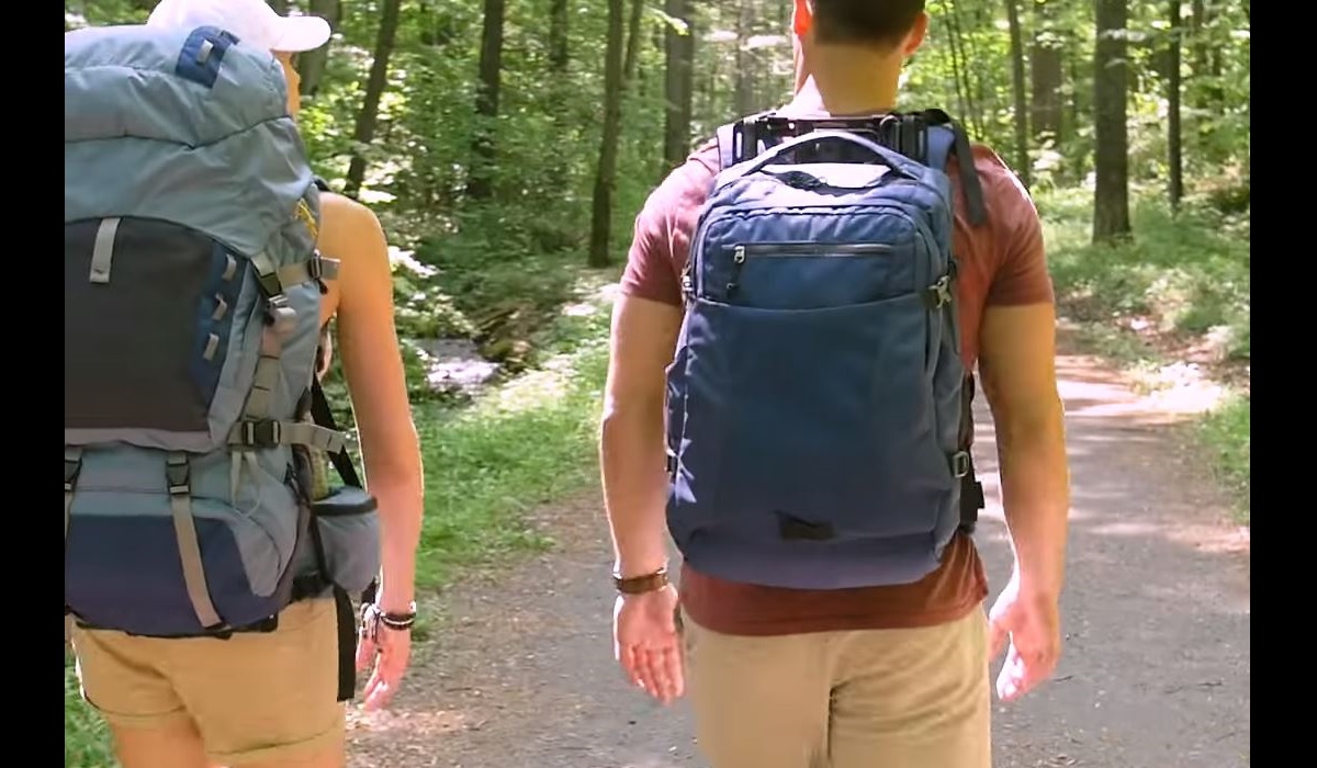 floating lid backpack