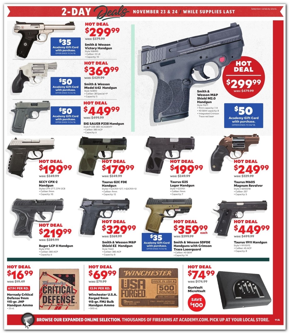 academy black friday 2021 firearms