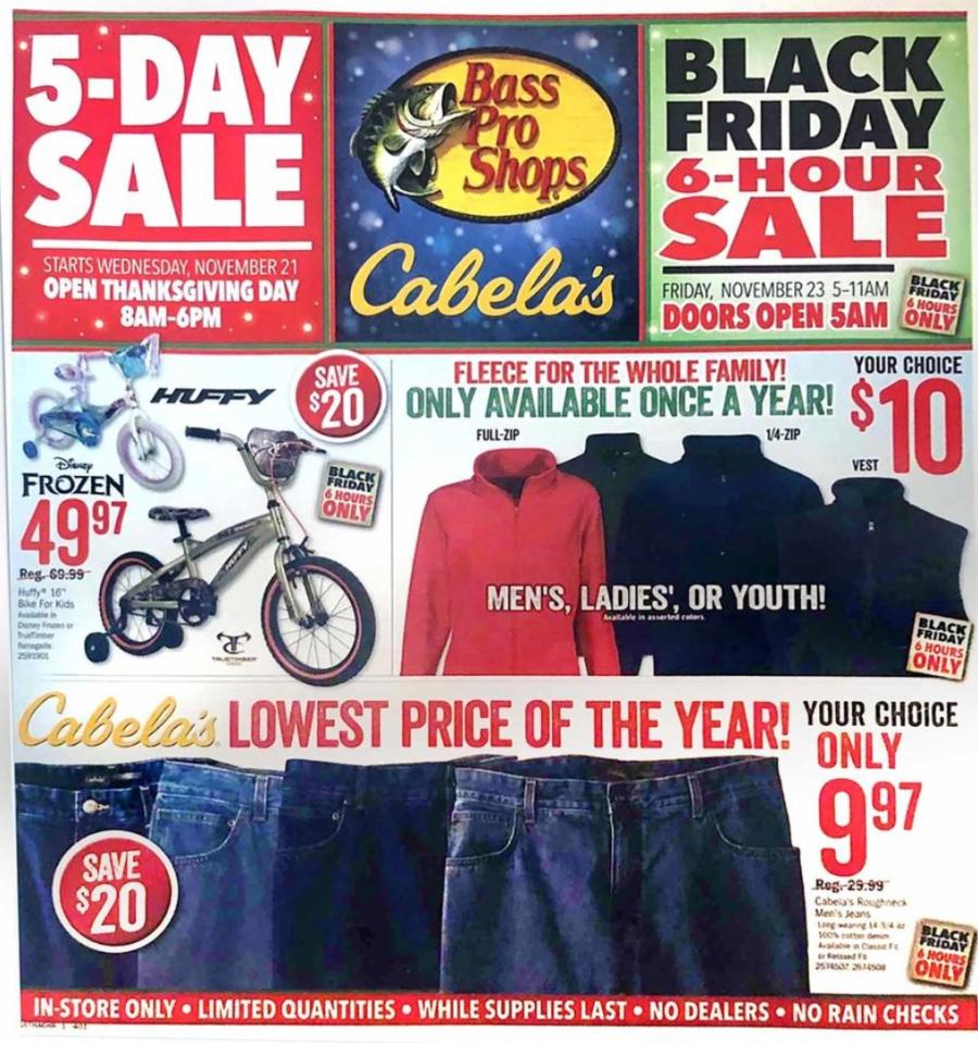 The Cabelas Black Friday & Bass Pro Shops Black Friday Ad is Here