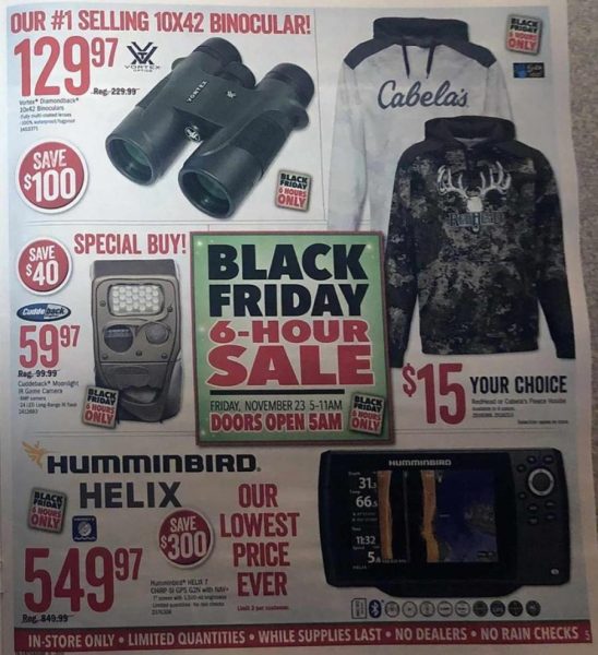 The Cabelas Black Friday & Bass Pro Shops Black Friday Ad is Here