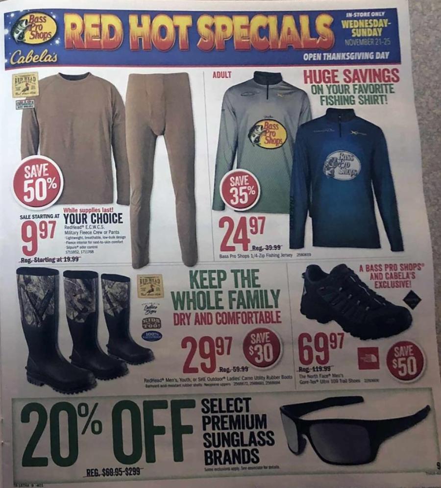 The Cabelas Black Friday Bass Pro Shops Black Friday Ad Is Here Outdoorhub