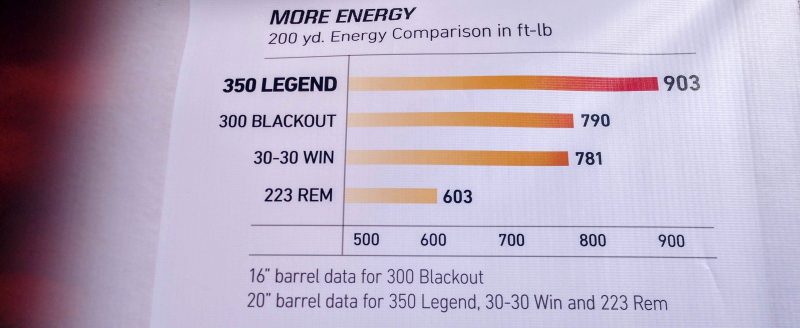 Shot 19 Winchester S New 350 Legend Cartridge