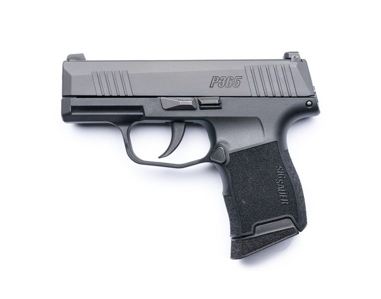 The grip on the Sig Sauer P365 looks really small but the double-stack design makes it fit the hand.