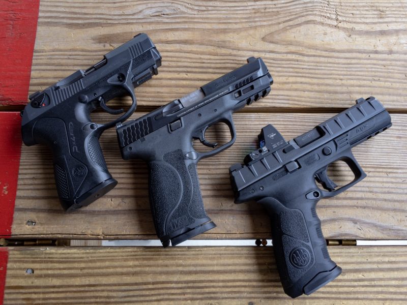 All three of these are solid carry guns. After my little experiment, I'm seriously considering moving to the Big Dots or pistol optics. 