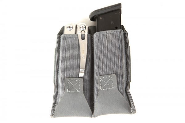 The Blue Force Gear Dual Magazine Pouch is great for two magazines, you can can carry anything in there. 