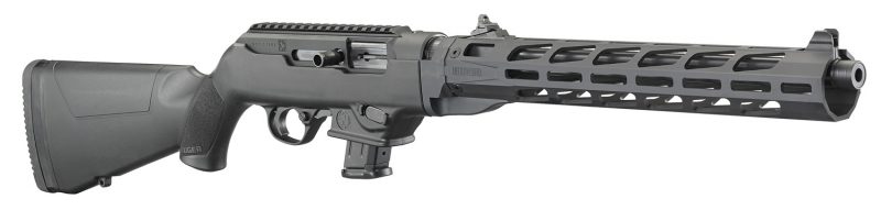 The Ruger PC Carbine with free-flot barrel and M-Lock handguard.