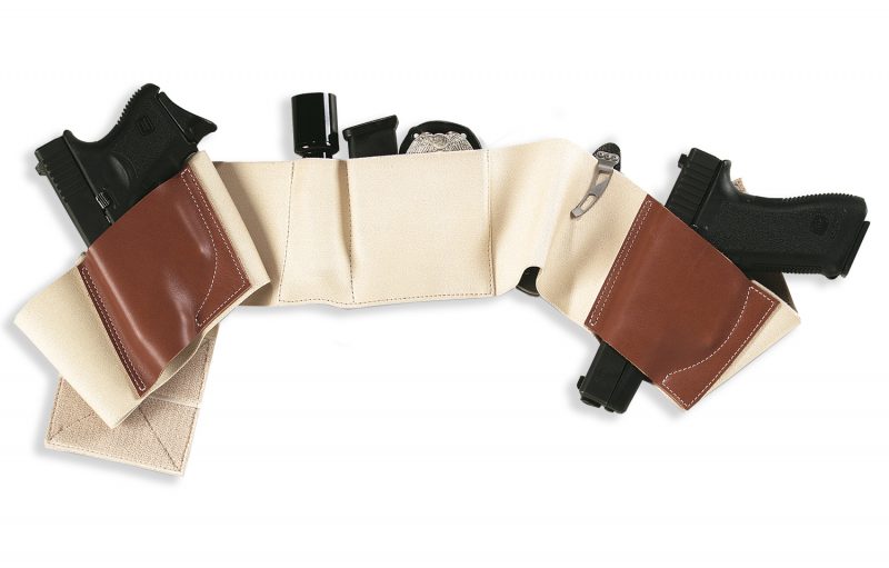 The Galco Underwraps Belly Band is reversible, so you get twice as many configuration options. 