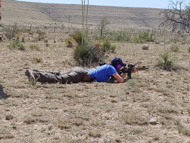 Shooting Laying Down