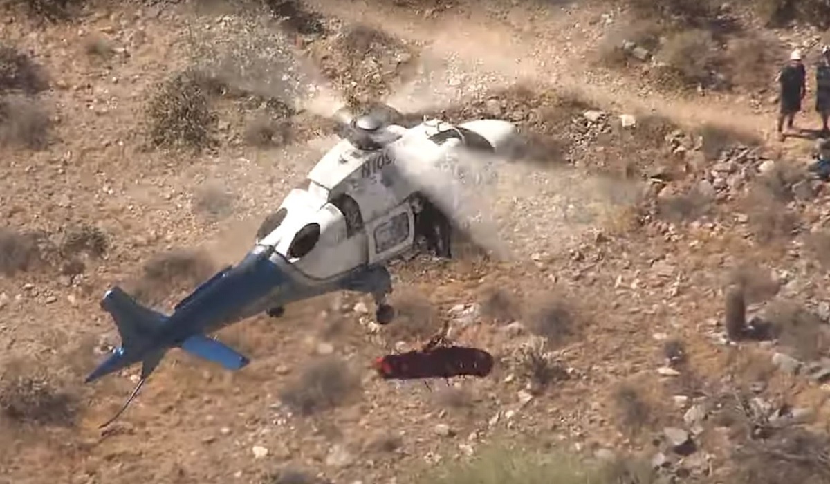 Dramatic Video: Injured Hiker Endures Dizzying Helicopter Rescue ...