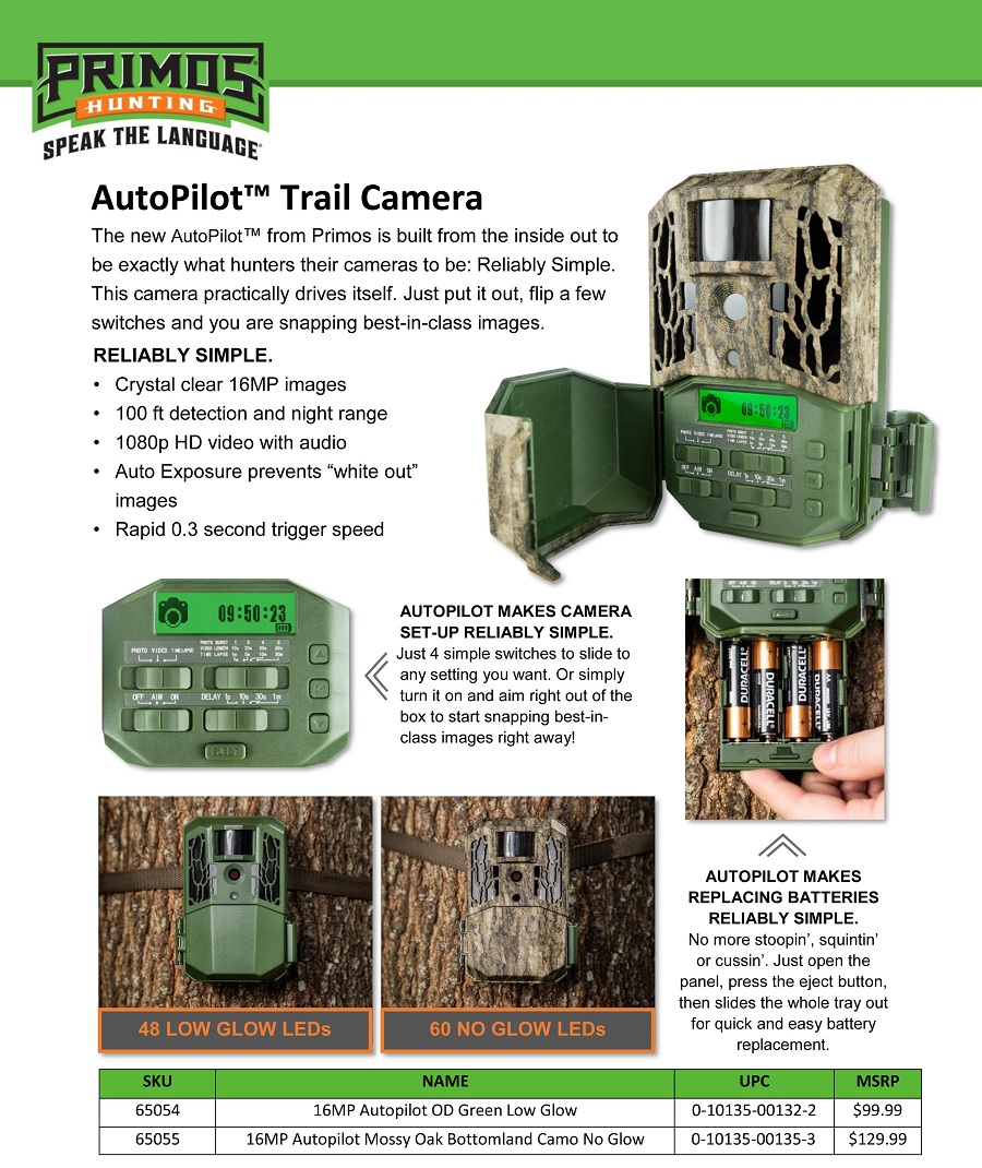 Primos 16MP AutoPilot Trail Camera