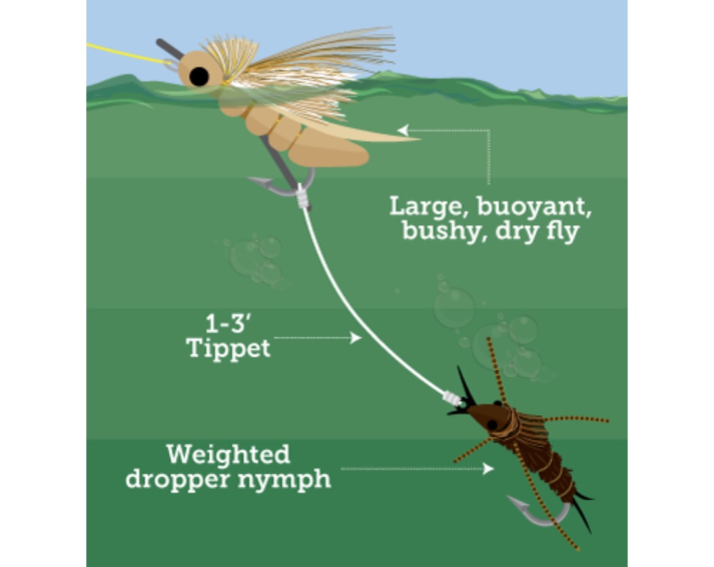 Mixing Dry and Wet ? Meet the Dry/Dropper Nymph Rig - Guide