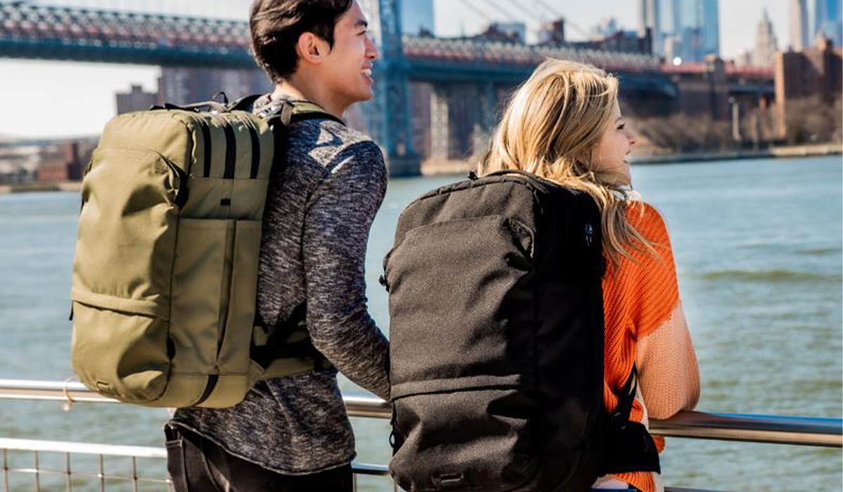 tourists travel backpack