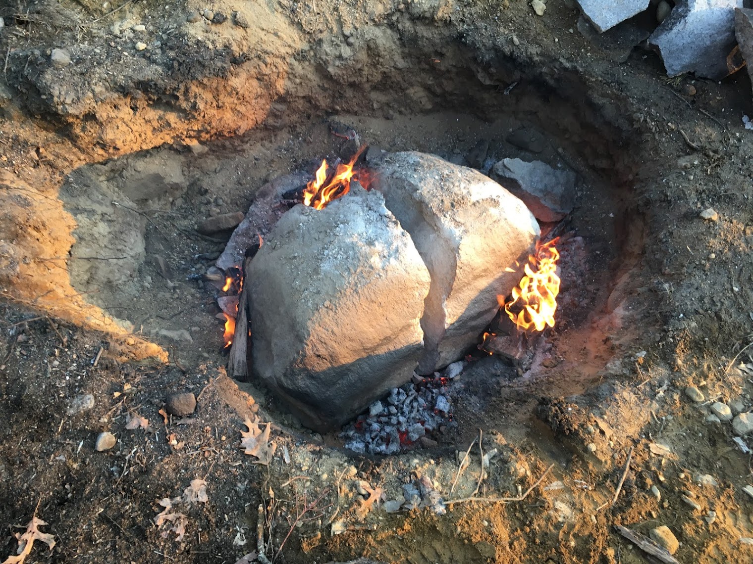 Excavate Rocks Like The Ancients With, Rocks That Burn In Fire Pit
