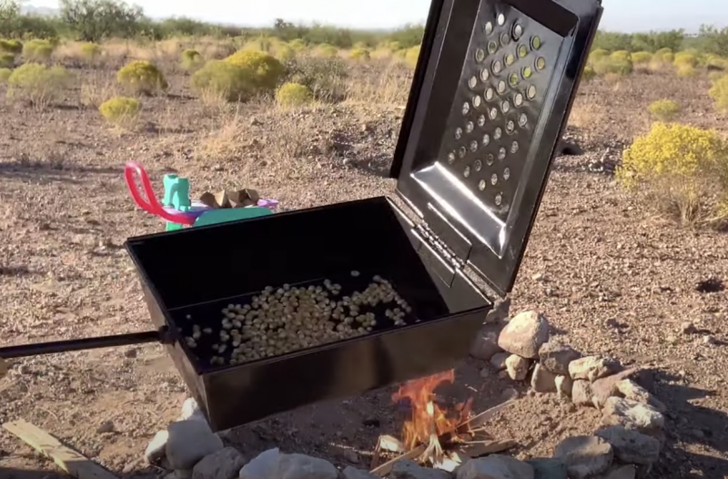Outdoor Eats How to Pop Popcorn Over a Fire OutdoorHub