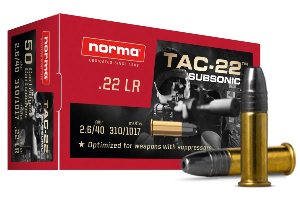 Norma Introduces New TAC-22 Subsonic 40-grain Rimfire Ammo