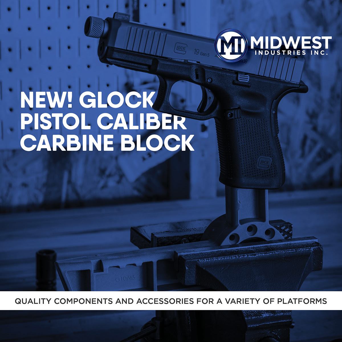 Midwest Industries Introduces the Glock Pistol Caliber Carbine Block