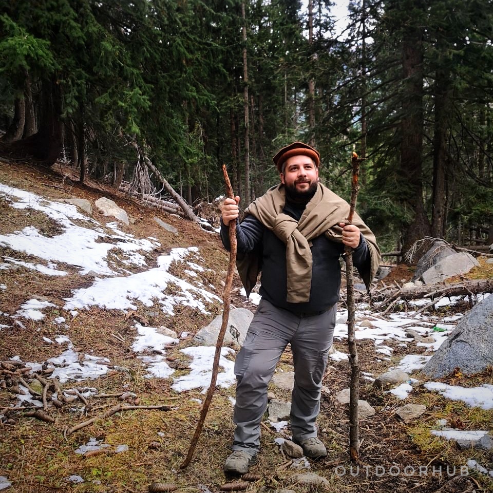Author on an unexpected hike in the mountains of Pakistan, SWAT valley