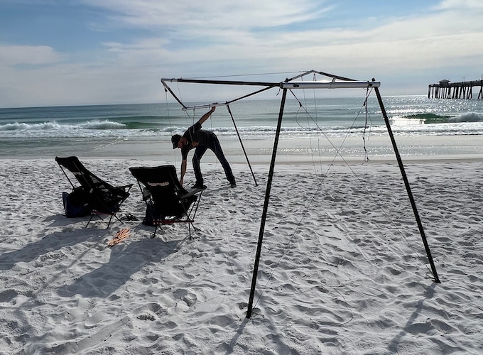Introduce the New Hive Portable Hammock Stand for Two