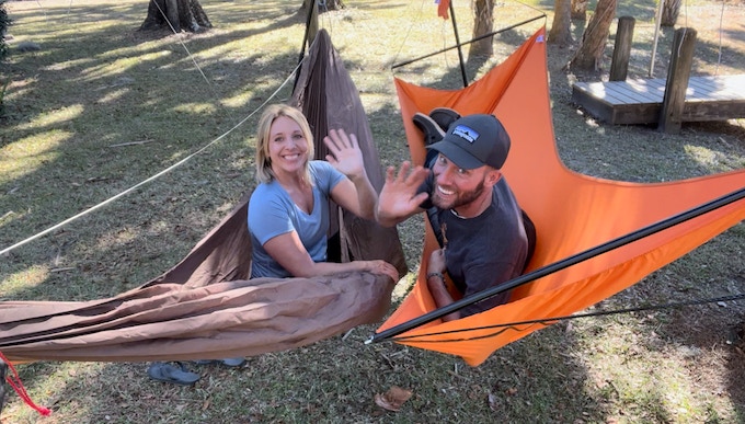 Introduce the New Hive Portable Hammock Stand for Two