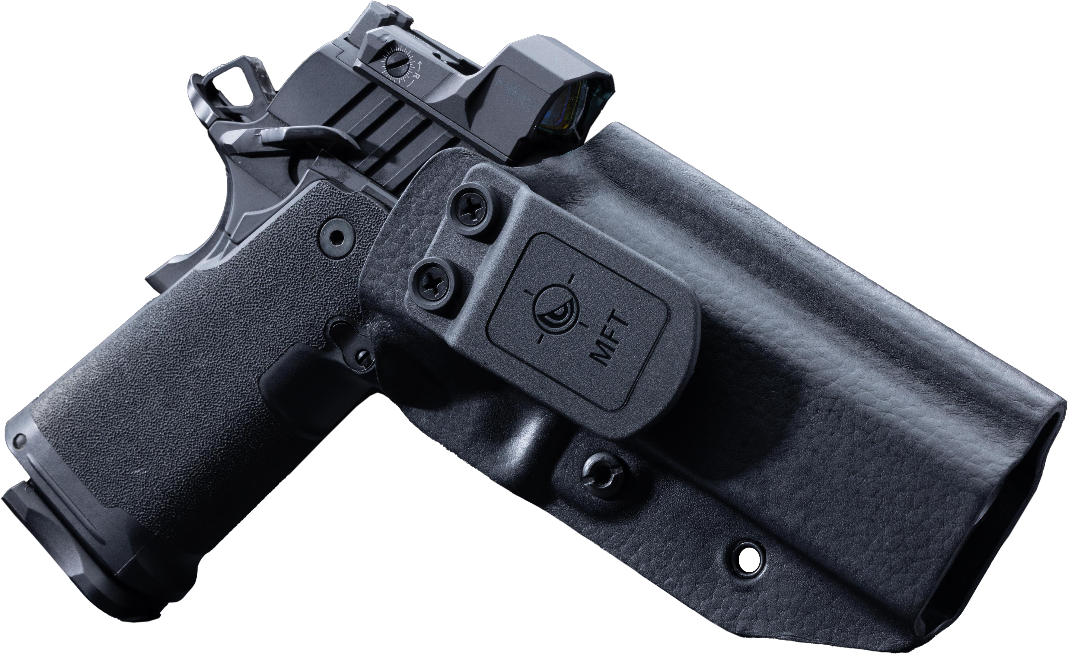 Premium Leather Utility: MFT's New Black Leather Hybrid Holsters