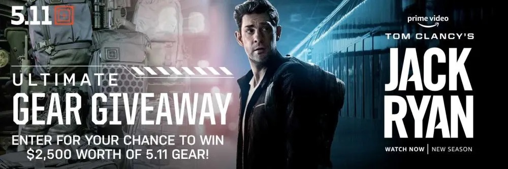 Win a Tom Clancy's Jack Ryan Inspired Sweepstakes Package from 5.11 Tactical