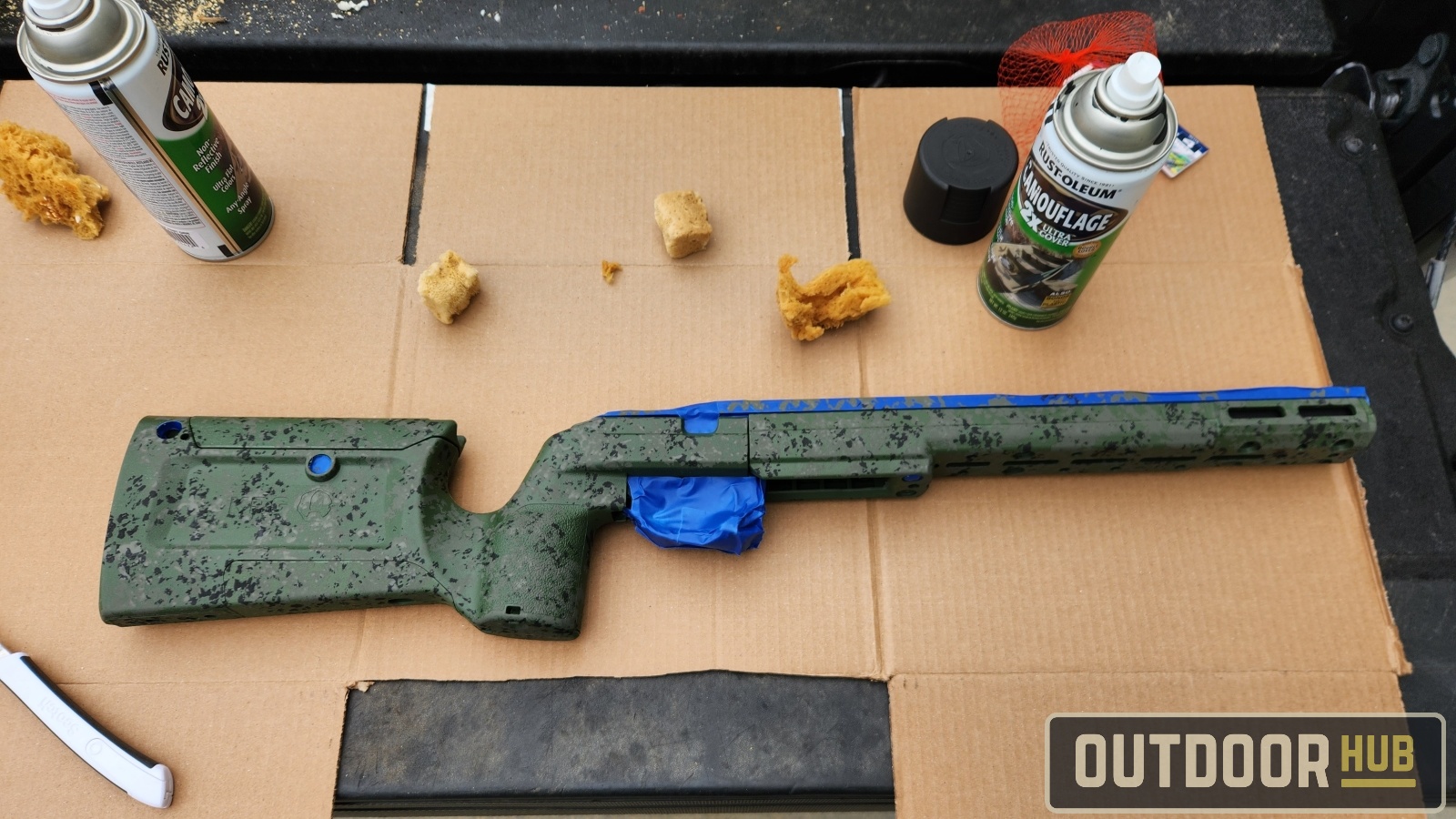DIY Camo Painting a Rifle Stock