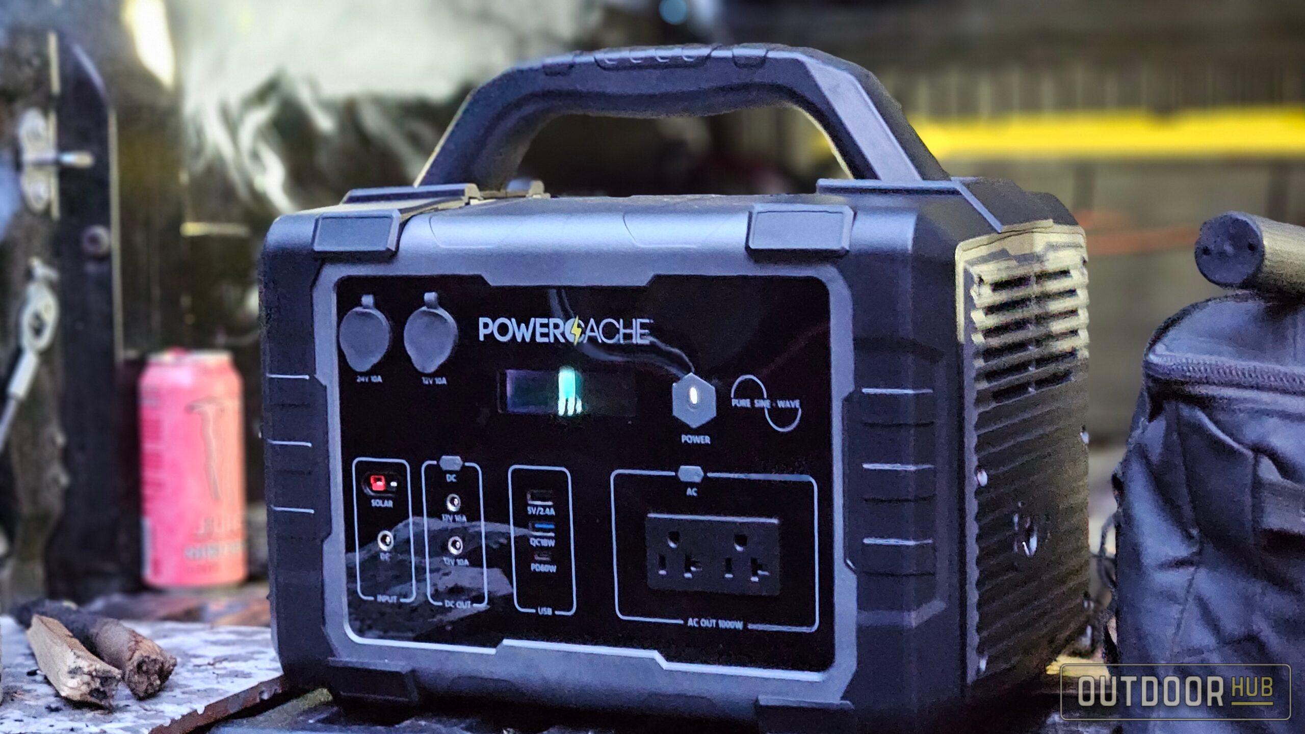 PowerCache 1000 Lithium Portable Power Station - Black/Grey 