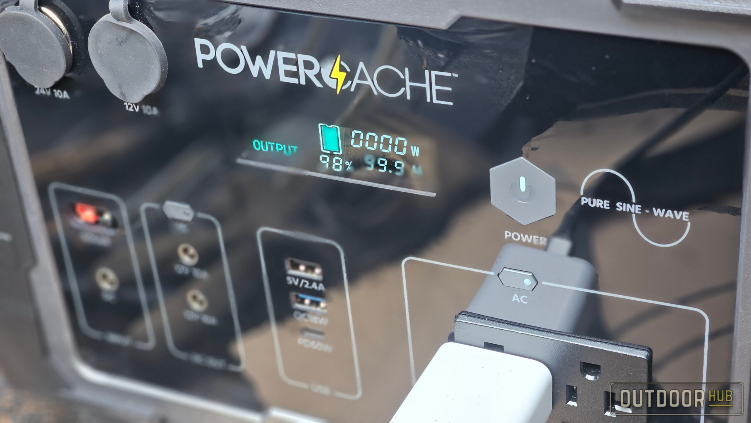 PowerCache 1000 Lithium Portable Power Station - Black/Grey