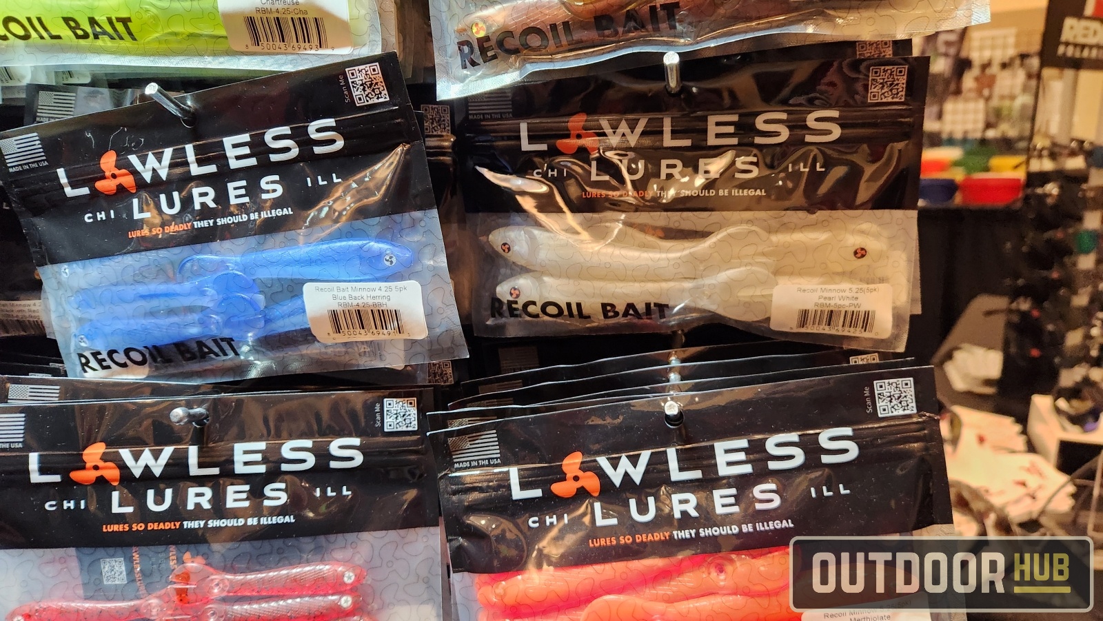 Lawless Lures Recoil Bait NEW Sizes and Colors