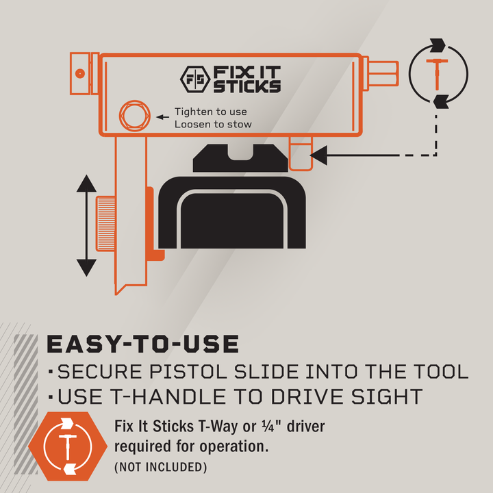 New Compact Field Pistol Sight Tool from Fix It Sticks