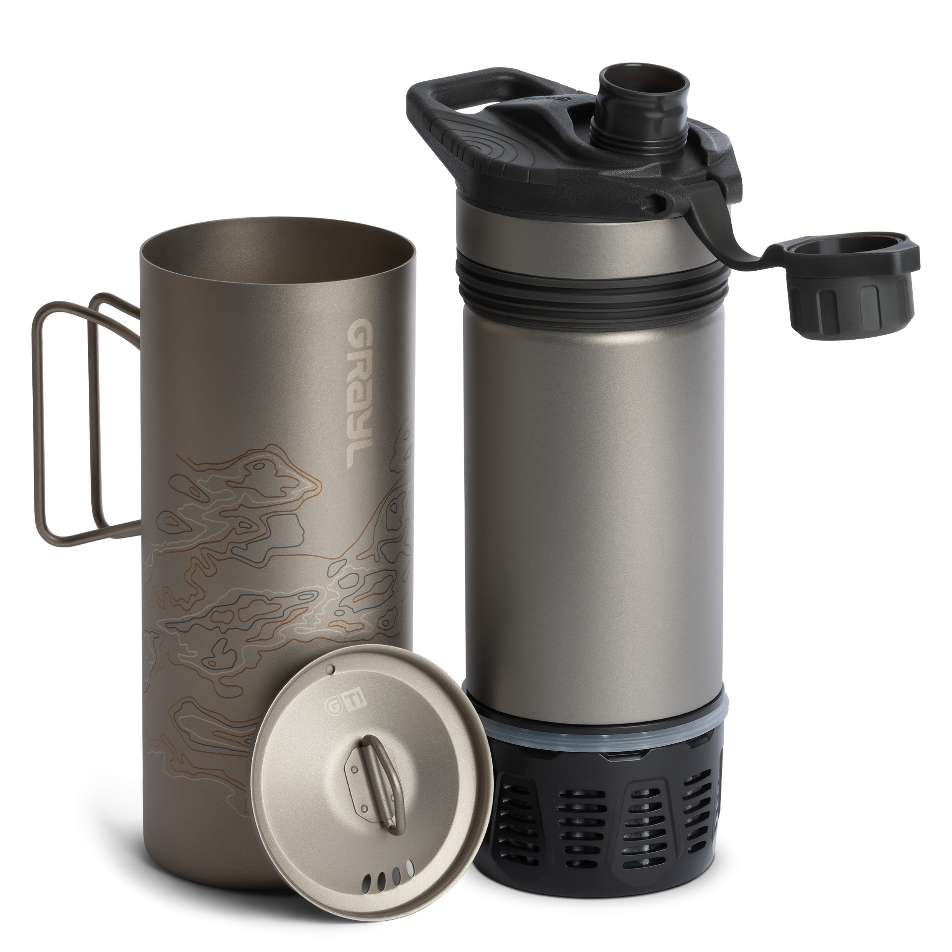 Cook and Filter Water With the New GeoPress Titanium Water Bottle