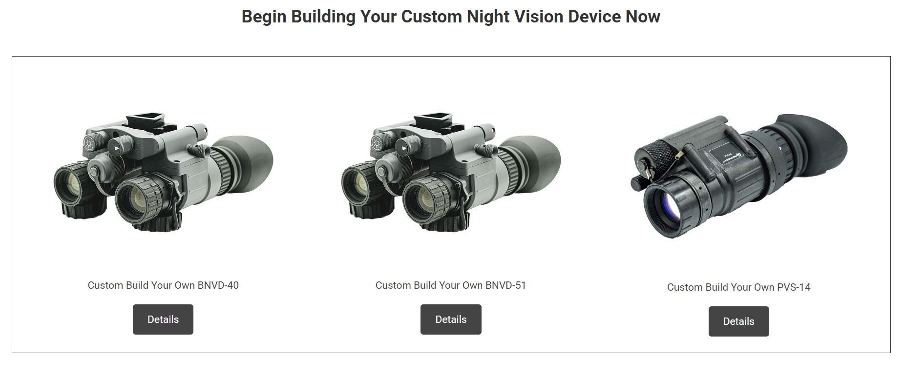 Night Vision Your Way With the New Armasight Custom Night Vision Program