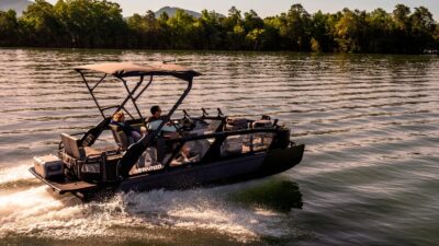 The NEW 2025 Sea-Doo Switch Fish Pontoon Boat