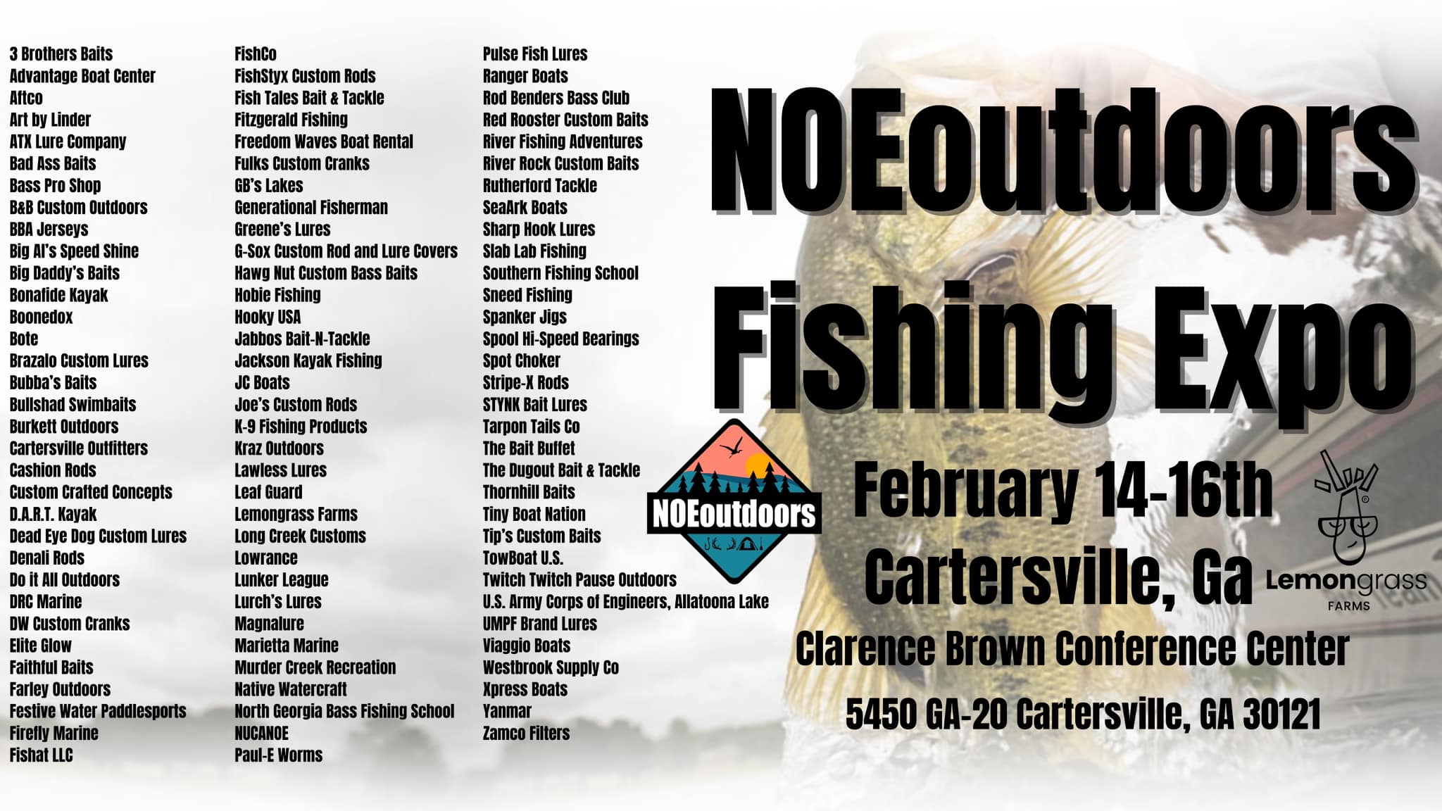 NOEoutdoors North Georgia Fishing Expo This Weekend in Cartersville