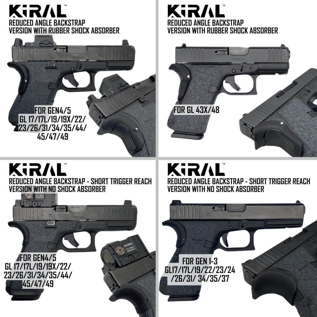Kiral Defense and LOK Grips Launch Reduced-Angle Glock Backstrap